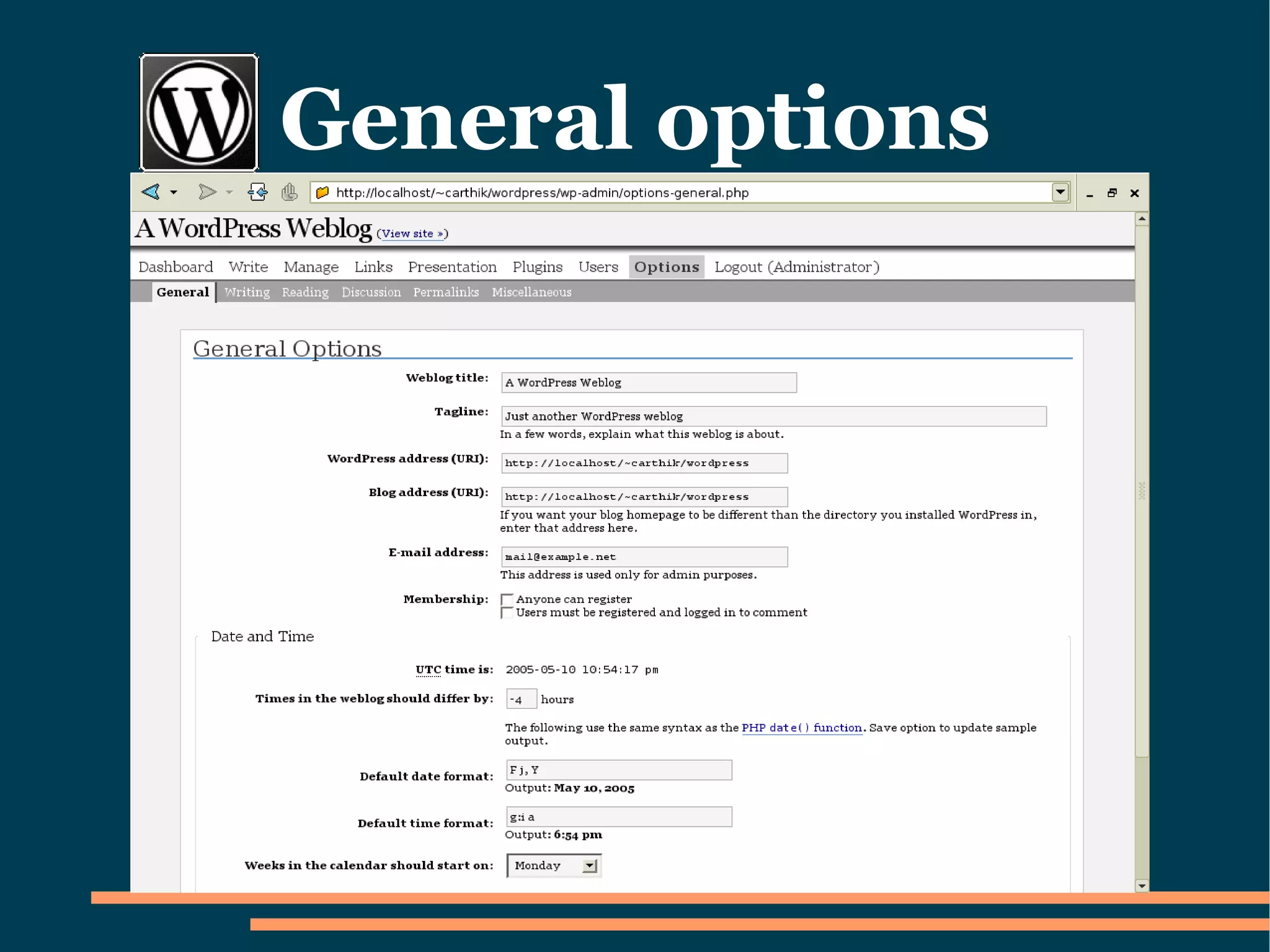How to set up a Wordpress Blog