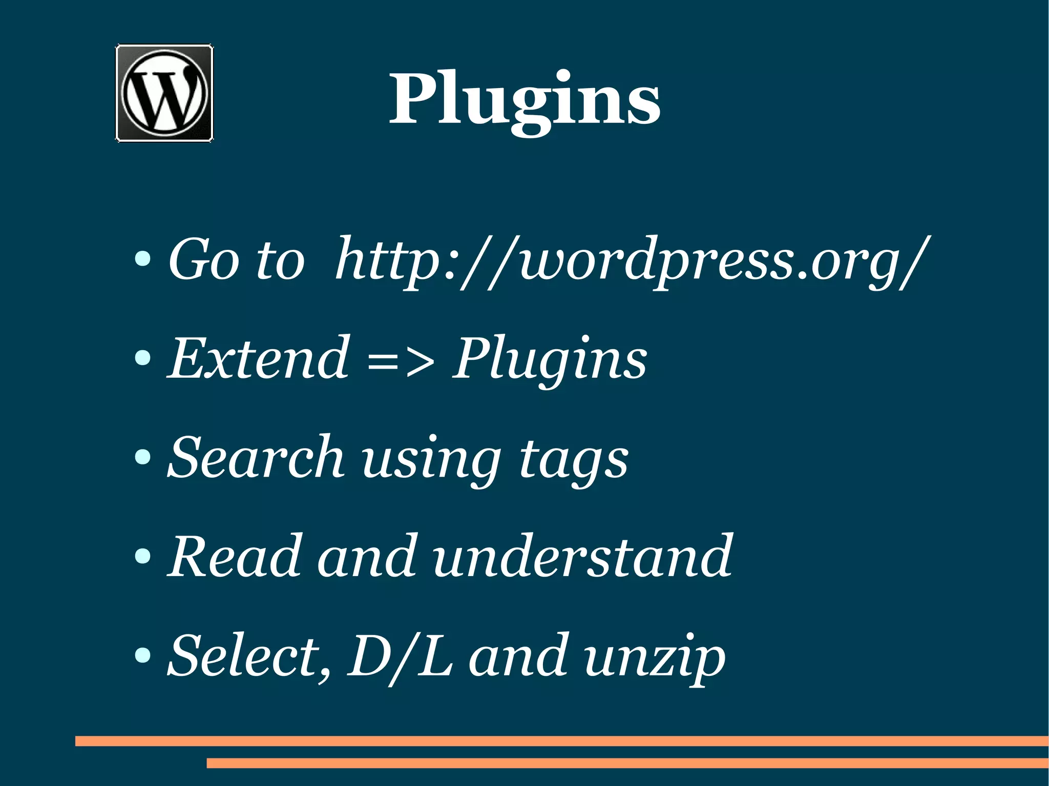 How to set up a Wordpress Blog