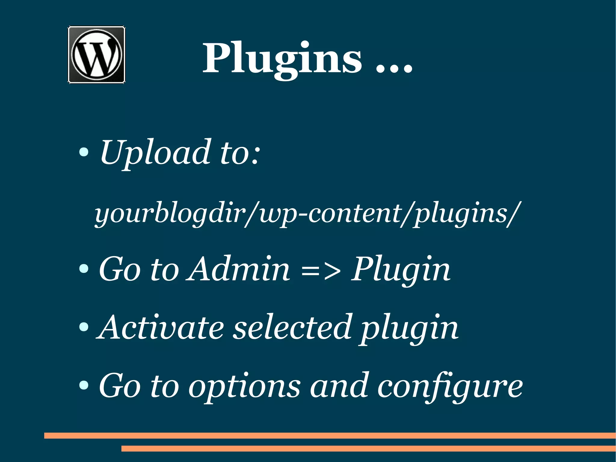 How to set up a Wordpress Blog