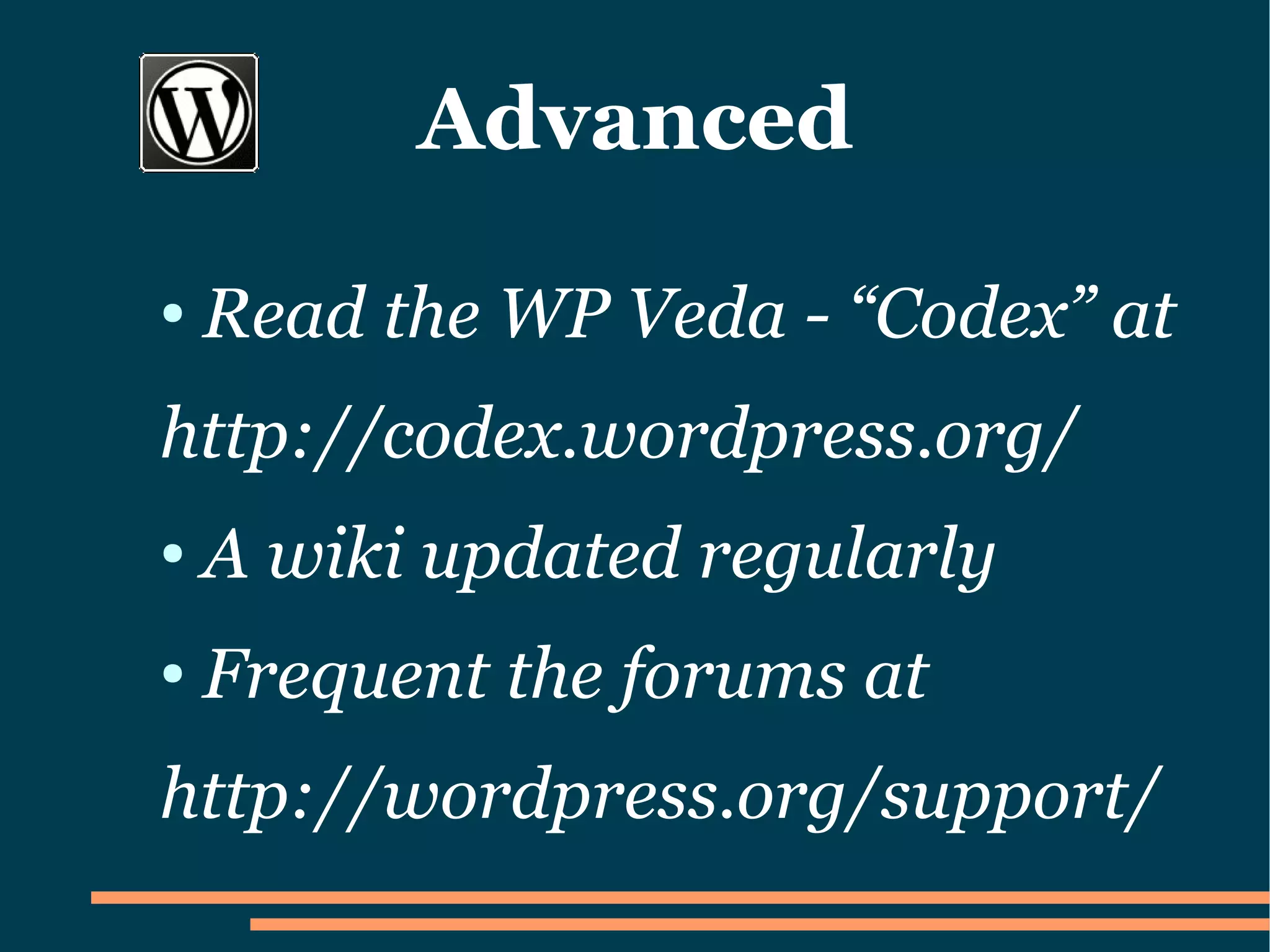 How to set up a Wordpress Blog