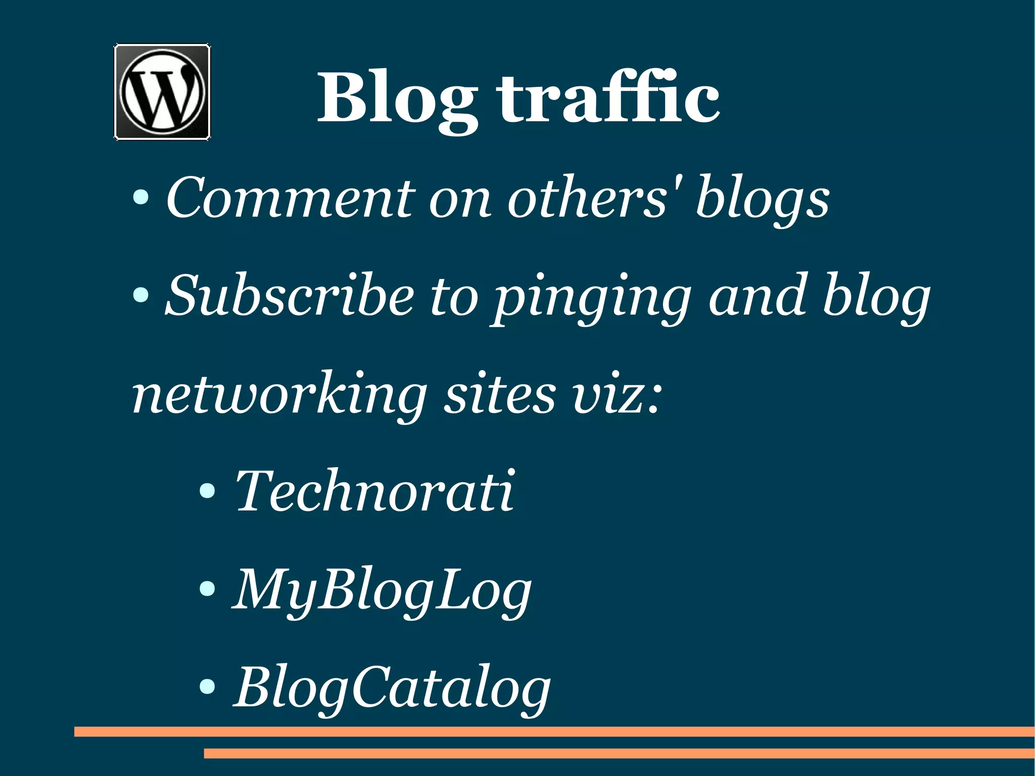 How to set up a Wordpress Blog