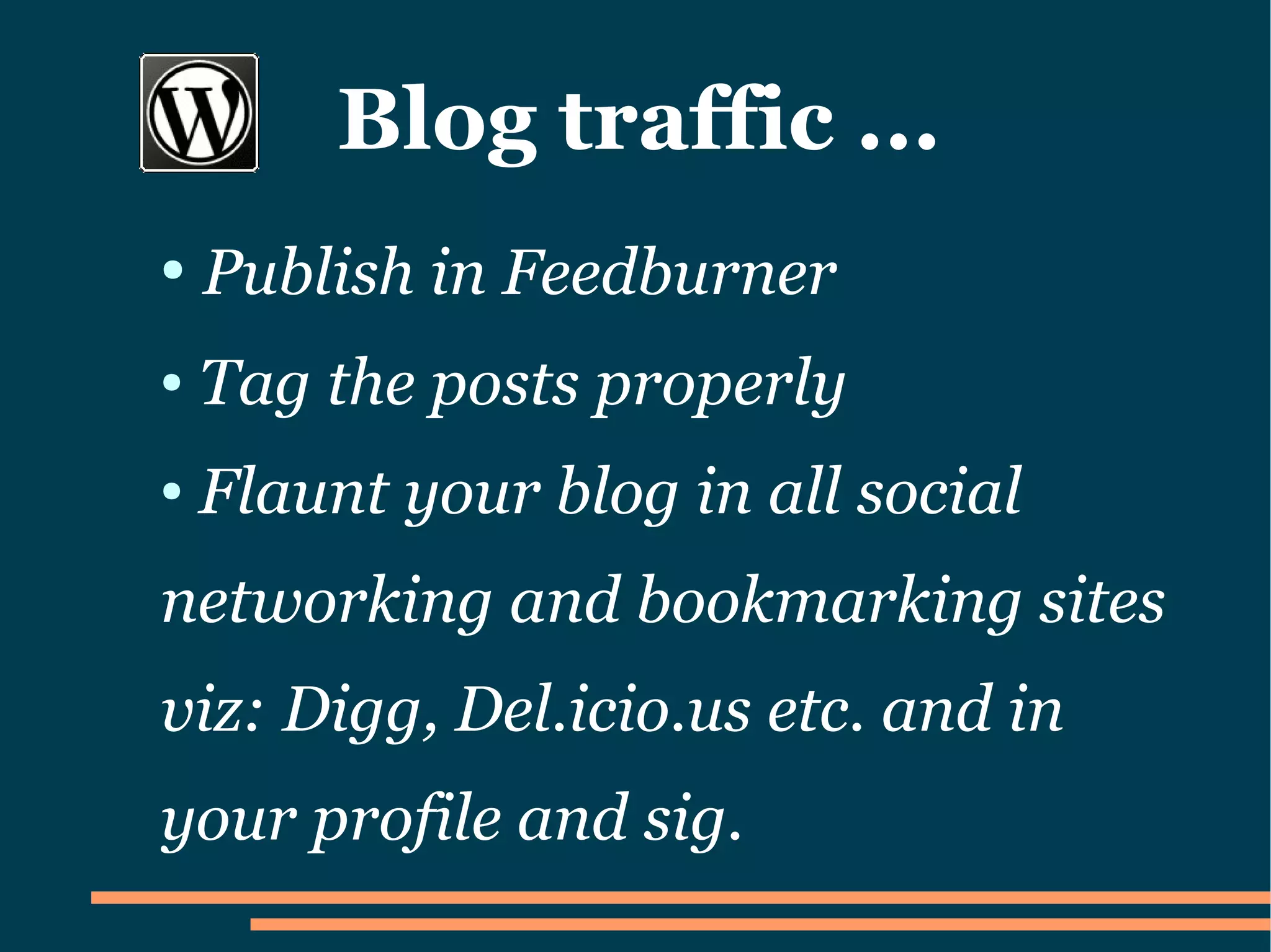 How to set up a Wordpress Blog