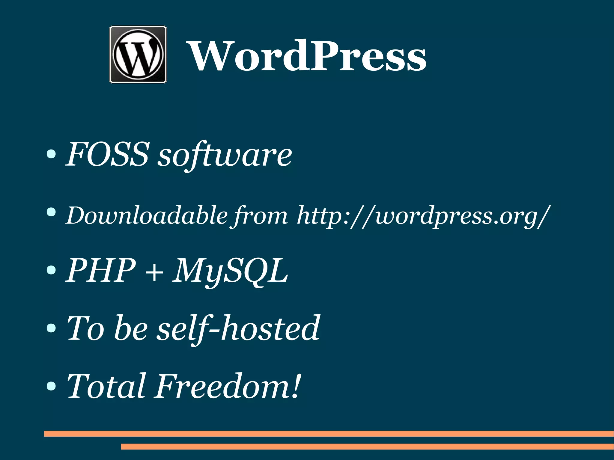 How to set up a Wordpress Blog