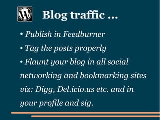 How to set up a Wordpress Blog