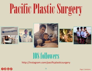 Pacific Plastic Surgery 
http://instagram.com/pacificplasticsurgery 
108 followers 
31 
Page 1 Solutions  