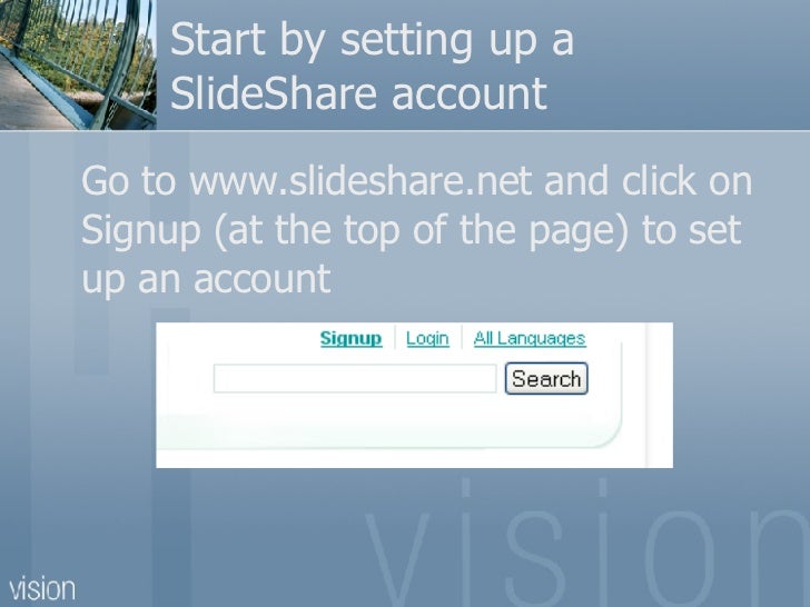 slideshare account