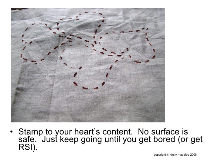 How To Simple Stamp For Fabric Printing