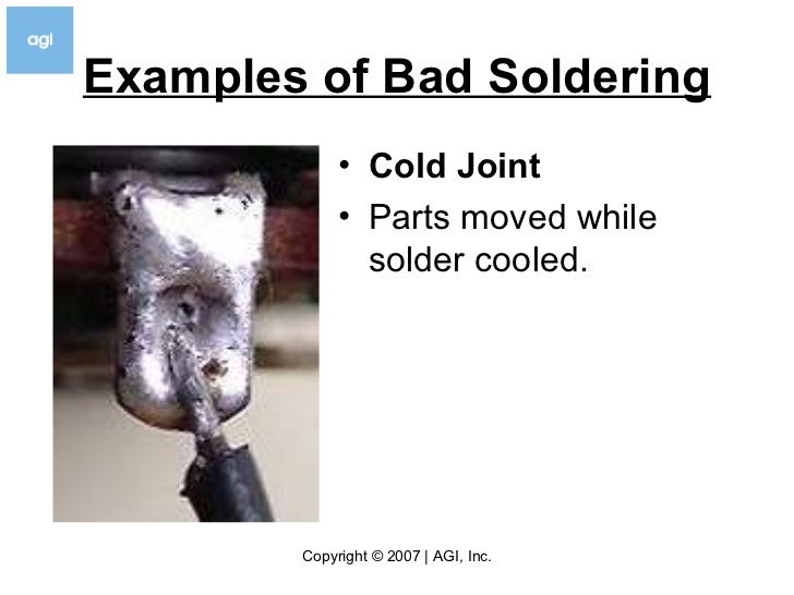 Cold Solder Joint >> How To Solder V3.5 Cold Solder Joint >> How To Solder V3.5