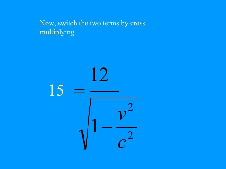 How To Solve The Special Relativity Time Dilation