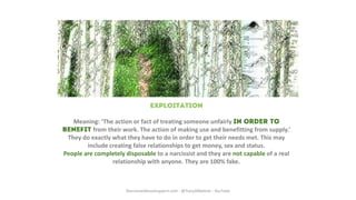 How to spot a narcissist - by @Tracyamalone | PDF