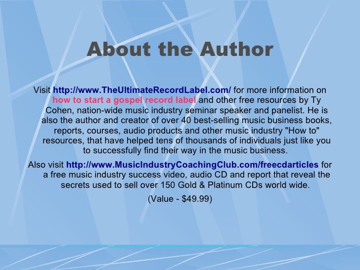 Gospel record labels accepting demos