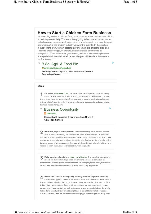 How tostartchickenfarmbusiness
