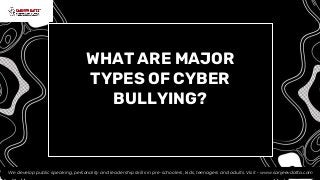 How to Stop Cyber Bullying?