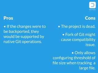 How to store large binary files in git repositories | PDF