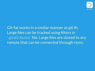 How to store large binary files in git repositories | PDF
