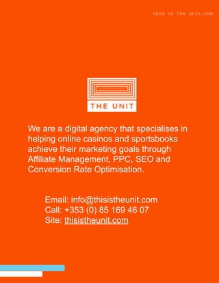 Betting Industry Guide: How to Structure Your Marketing Team | PDF