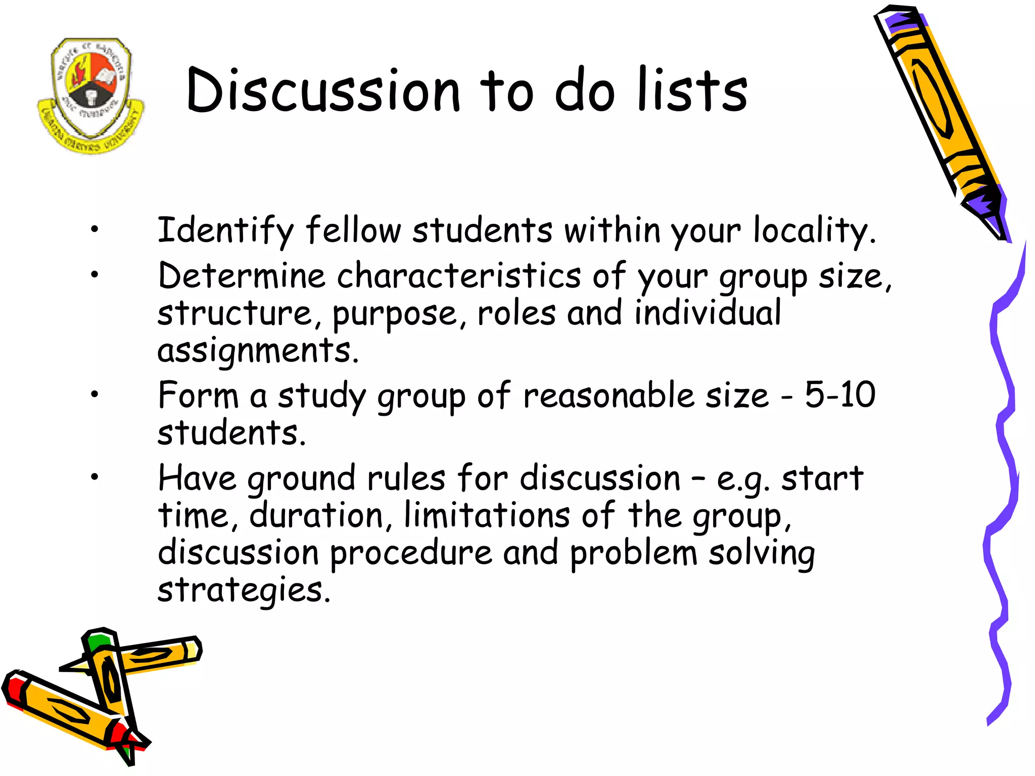 A study guide for Distance Learners