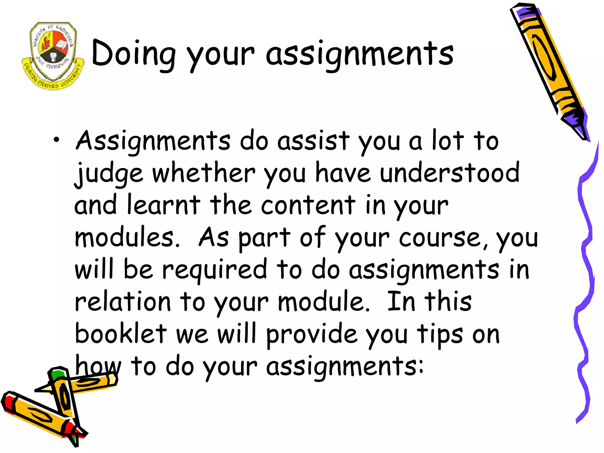 A study guide for Distance Learners