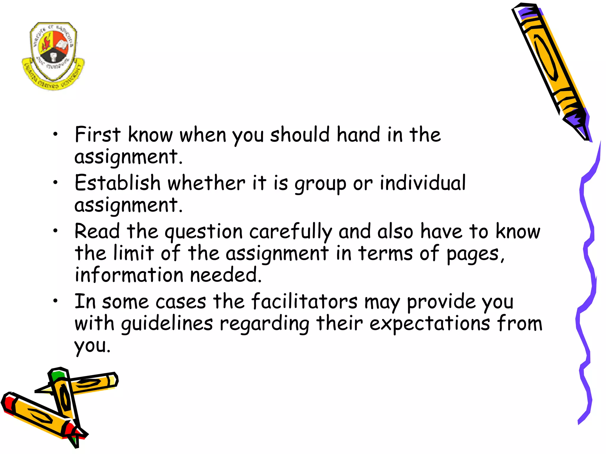 A study guide for Distance Learners