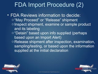How to Successfully Import Natural Products to the USA | PPT