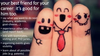 “Online or invisible”
help us help you: make it easy to
point to you, introduce you, talks
about you, reference you, etc.
1. Have a decent Web page
2. Maintain the f*** HAL
 