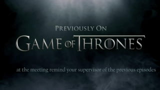 • literature reviews, active reading, biblio
• notes, minutes, meeting summary
(keep a trace & clarify)
• research reports
• workshop, conference, journal papers.
 