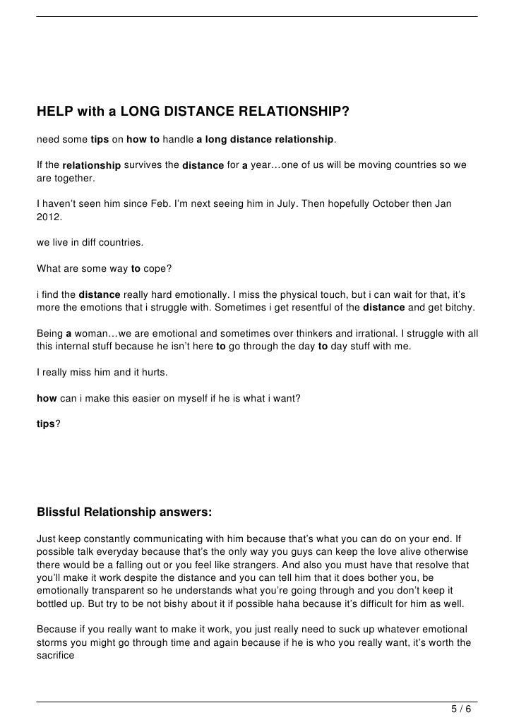 essay for long distance relationship