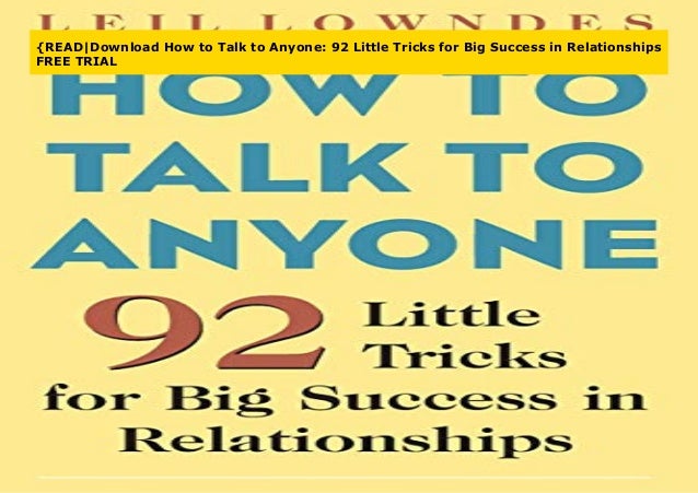 {READ|Download How to Talk to Anyone: 92 Little Tricks for Big Succes…