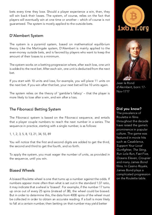 Roulette Mathematical System