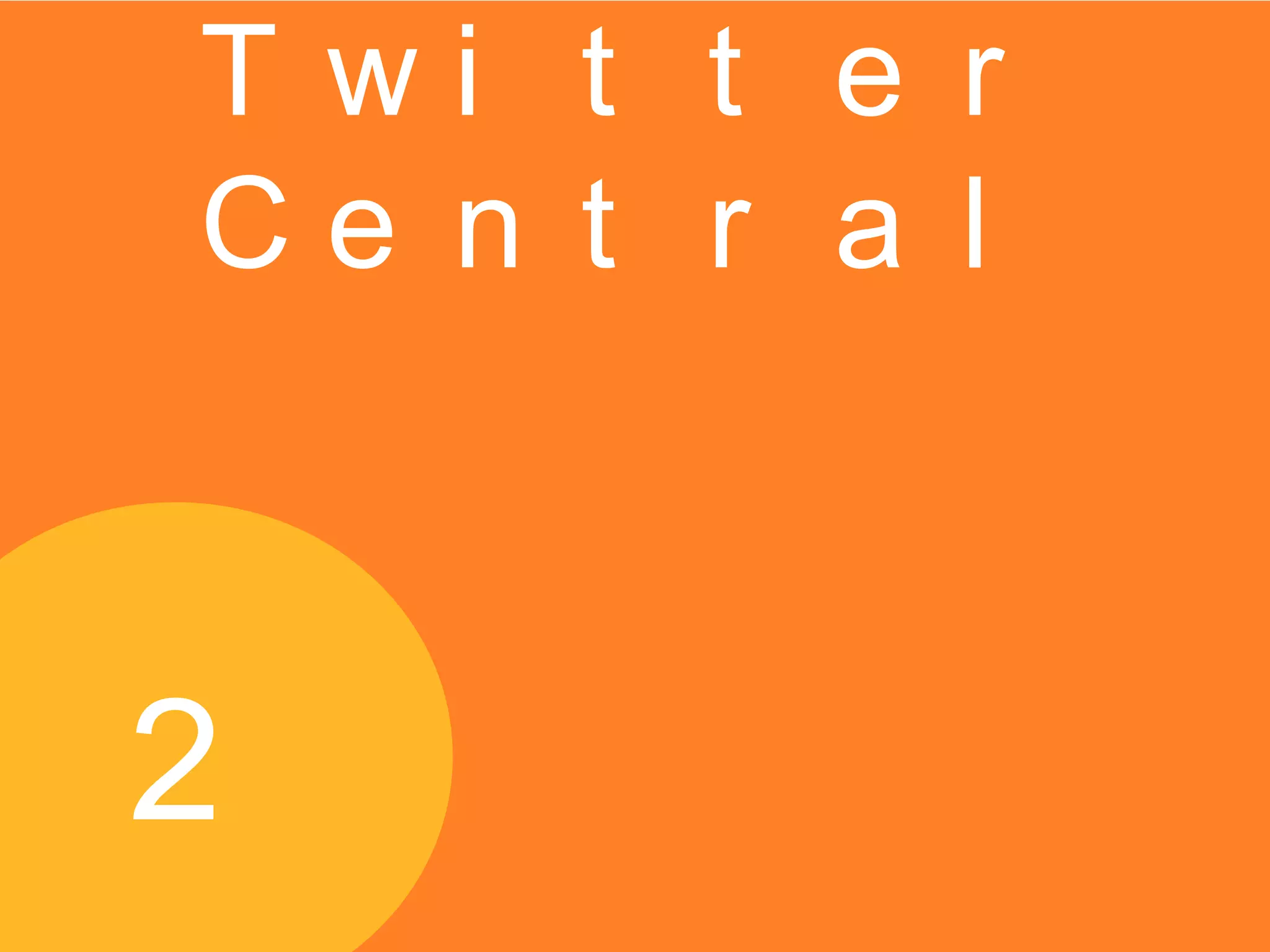 T wi t t e r
Ce n t r a l
2