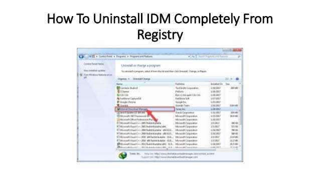 how to remove idm from chrome