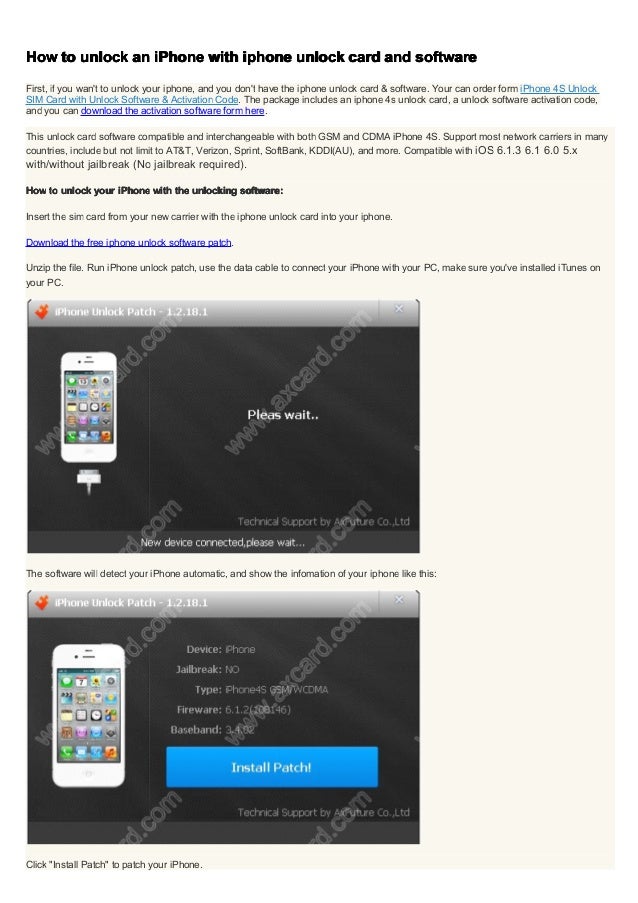 How To Unlock Iphone 4s With Unlock Software