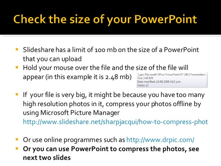 how to upload powerpoints to slideshare http slideshare