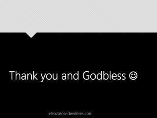 Thank you and Godbless 
eleazarosedevilleres.com
 