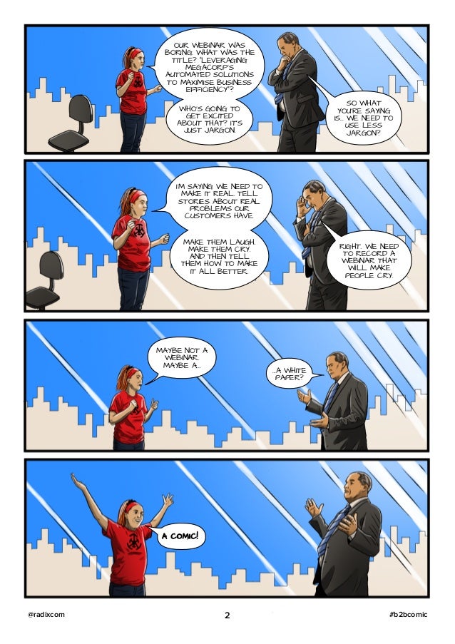 Business plan comic strip