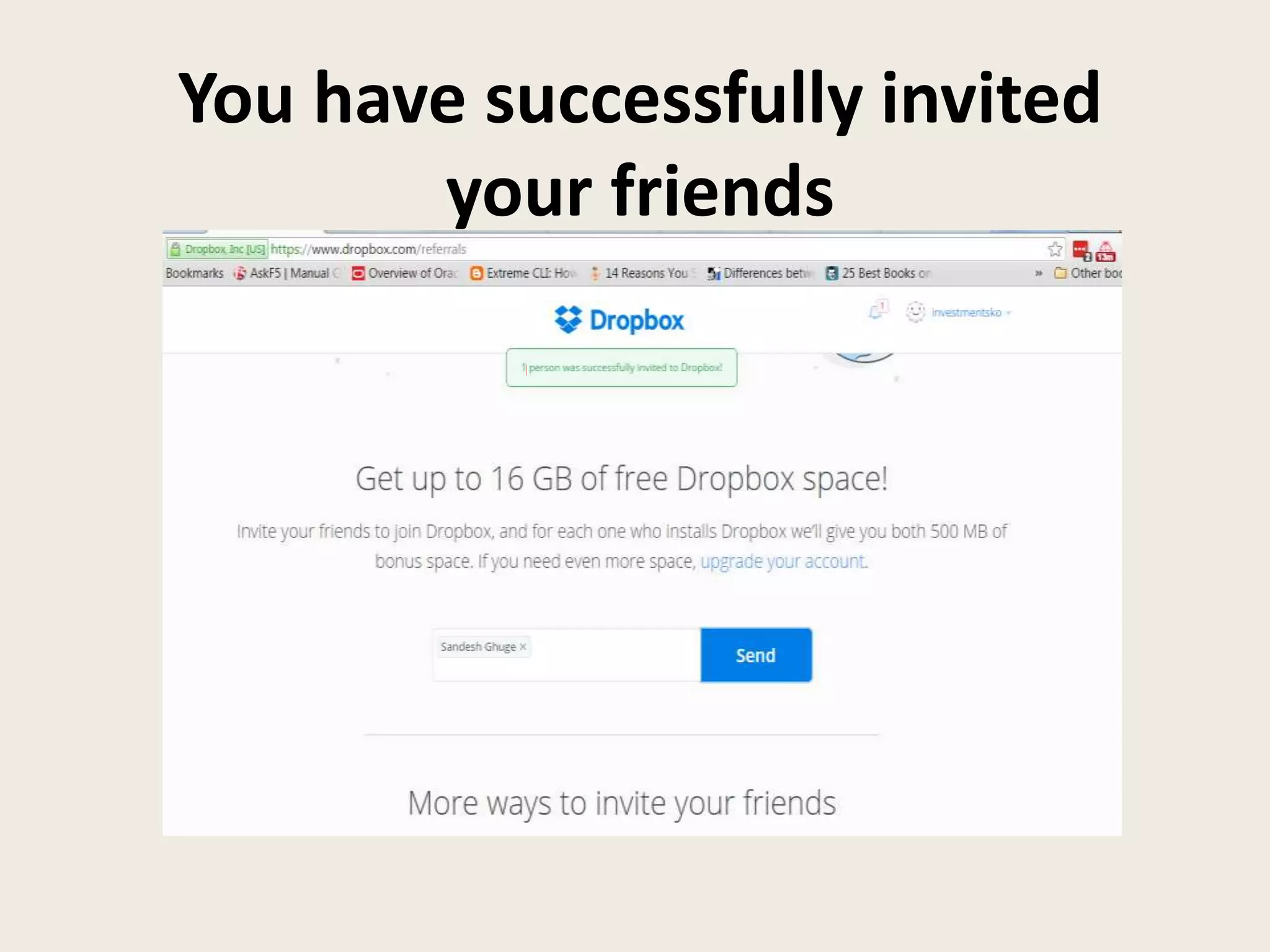 You have successfully invited
your friends
 