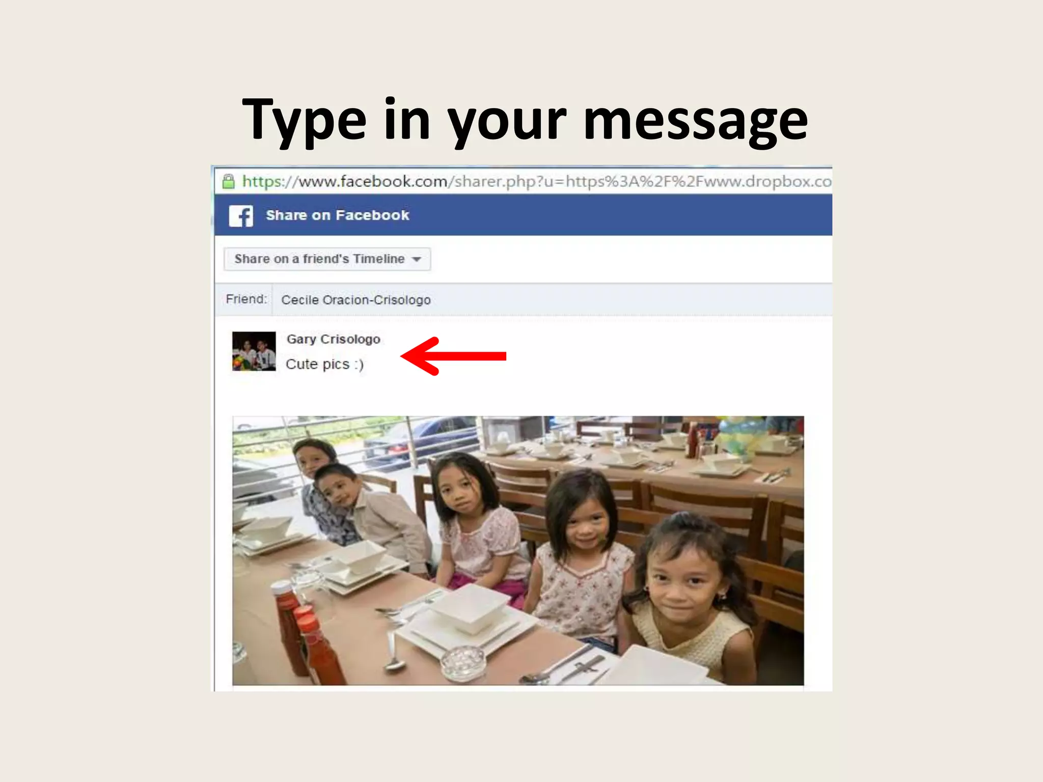Type in your message
 