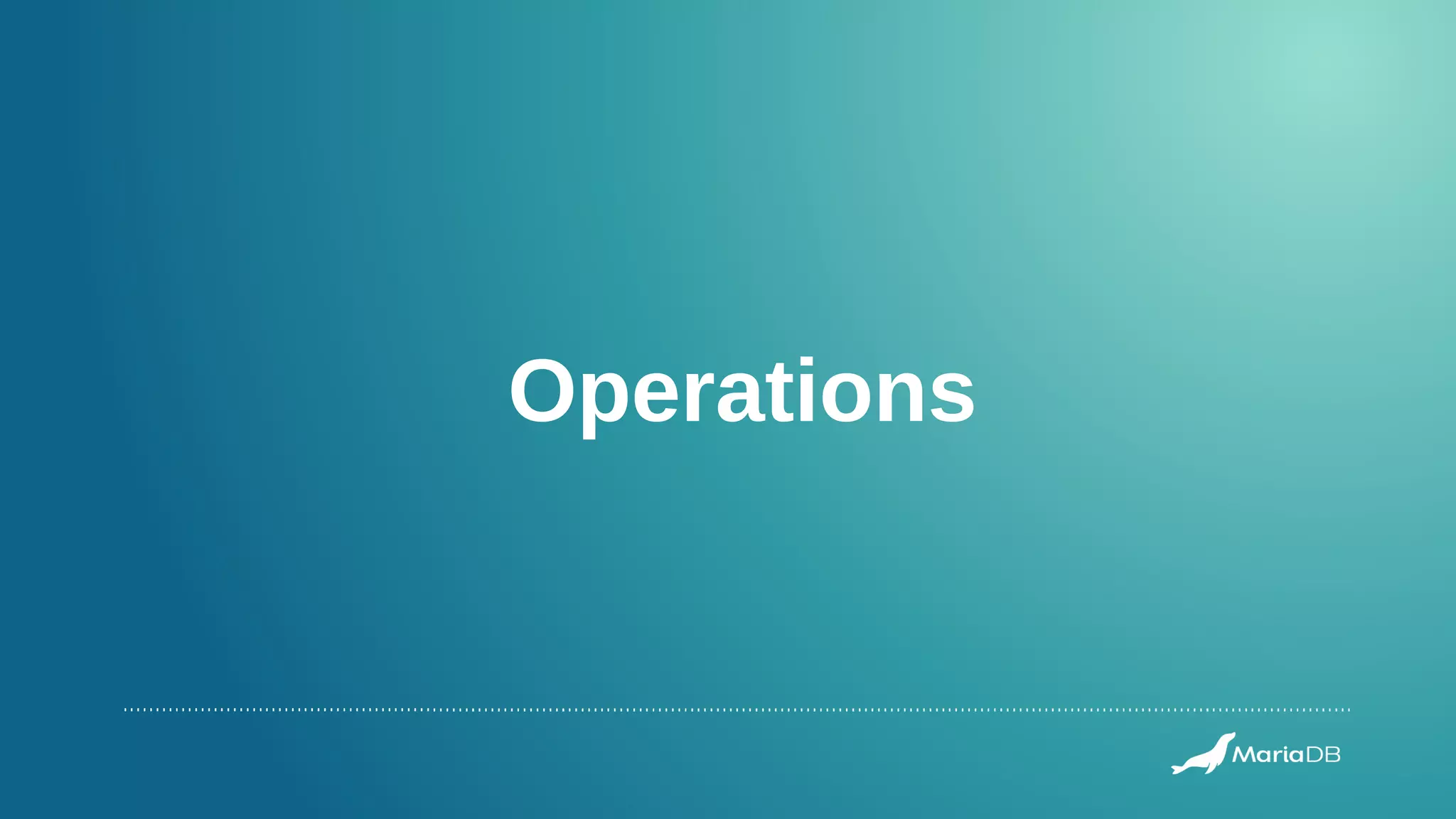 Operations
 
