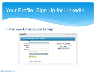 LinkedIn Beginners Guide for B2B Businesses | PPTX