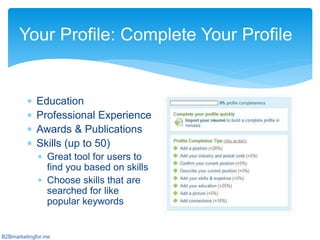 LinkedIn Beginners Guide for B2B Businesses | PPTX