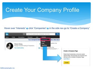 LinkedIn Beginners Guide for B2B Businesses | PPTX
