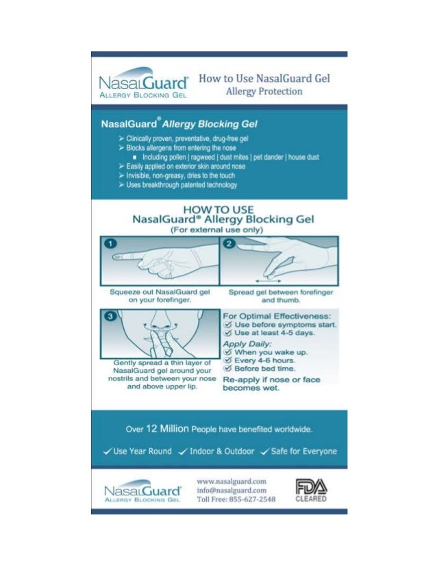 How to use nasal guard gel usa