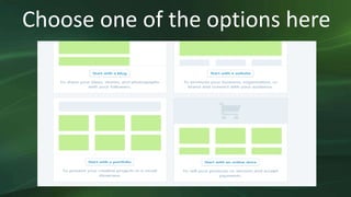 Choose one of the options here
 