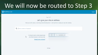We will now be routed to Step 3
 