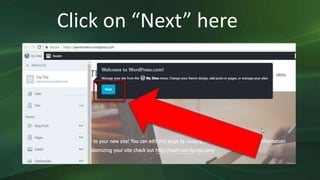 Click on “Next” here
 