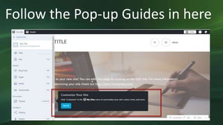 Follow the Pop-up Guides in here
 