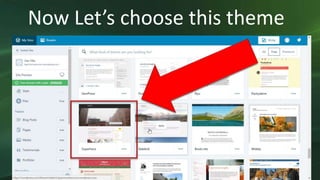 Now Let’s choose this theme
 