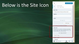 Below is the Site Icon
 