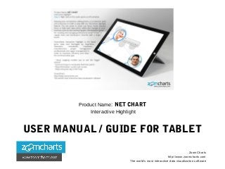 Product Name: NET CHART
Interactive Highlight
USER MANUAL / GUIDE FOR TABLET
ZoomCharts
http://www.zoomcharts.com
The world’s most interactive data visualization software
 