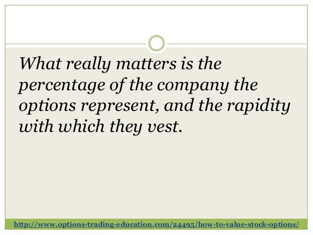 Are stock options worth anything